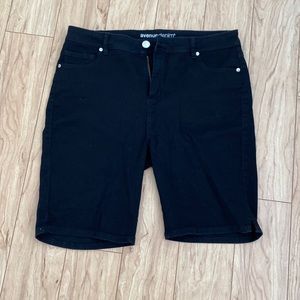 Avenue denim shorts black